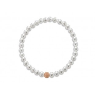 Coscia Le Lune Classic Bracciale Elastico con elemento in oro rosa