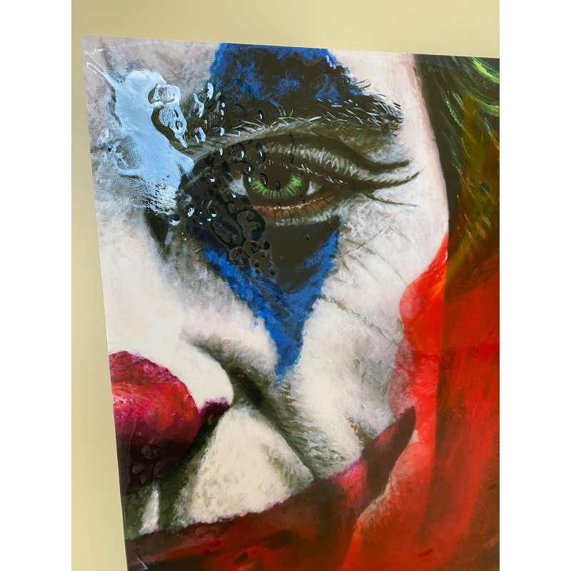 Macrì quadro con testa di Joker - Limited Edition 35x45cm