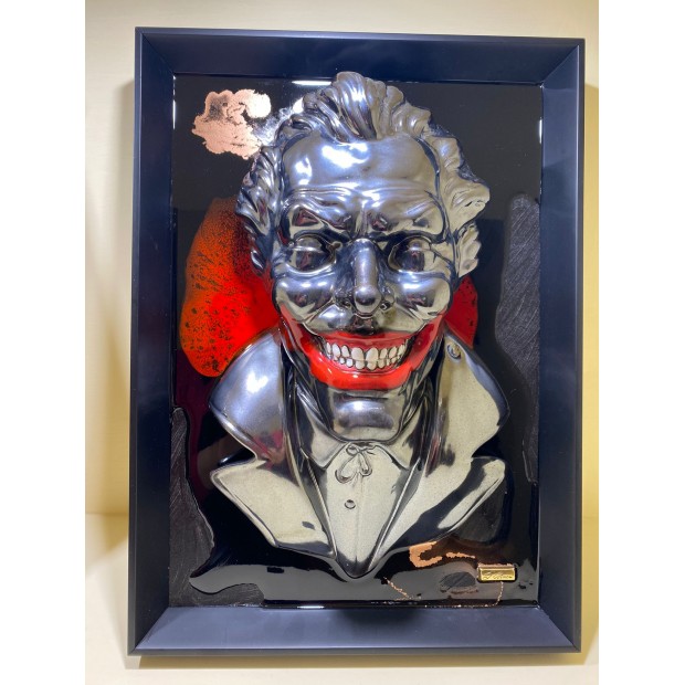 Macrì quadro di design con testa di Joker - Limited Edition 35x45cm -  Candida Celiento