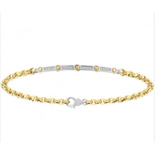 Zancan Bracciale Uomo in oro giallo 18kt con diamanti