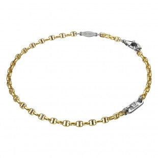 Zancan Bracciale Uomo in oro giallo 18kt collezione Insignia Gold con diamanti