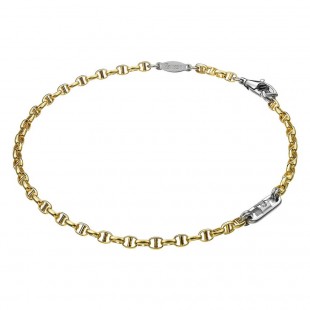 Zancan Bracciale Uomo in oro giallo 18kt collezione Insignia Gold con diamanti