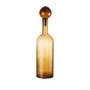 L'Oca Nera Vaso bottiglia alto in vetro color ambra con tappo 1M148