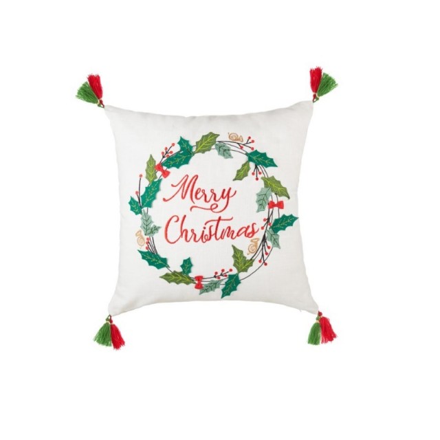 L'Oca Nera NATALE Candido sogno, cuscino quadrato merry christmas 45x45 cm 1XM802