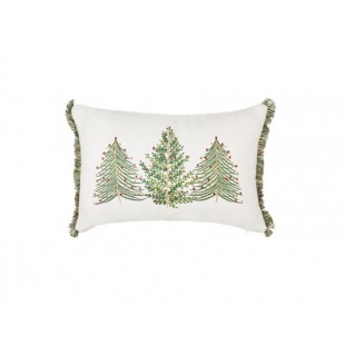 L'Oca Nera NATALE Candido sogno, cuscino rettangolare alberi 30x45 cm 1XM802