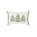 L'Oca Nera NATALE Candido sogno, cuscino rettangolare alberi 30x45 cm 1XM802