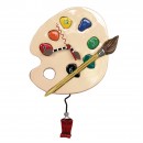 Allen Designs Art Time Clock tavolozza colori Orologio da parete a pendolo P1760