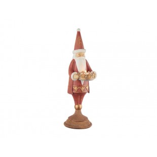 L'Oca Nera Natale Messaggi di gioia, Babbo Natale con t-light 11x15x37h 1XM86210