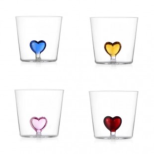 Ichendorf Cuore Heart Set 4 Bicchieri in vetro
