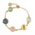 AQUAFORTE Bracciale Caramelle con catena e paste vitree di vari colori
