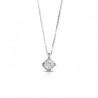 Armonie Gioielli Collana Girocollo in oro bianco e diamante punto luce
