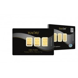 Lingotto oro 3 g – Naóri® Collezione – 3 lingotti da 1 g oro puro 999.9