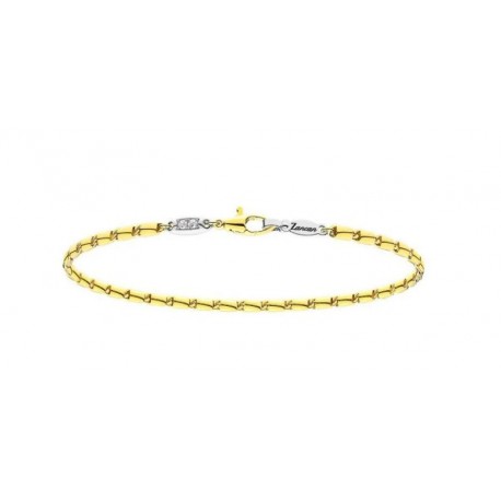 Zancan Bracciale in Oro 18kt Gold uomo maglia UB061GB E DIAMANTI