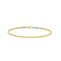 Zancan Bracciale in Oro 18kt Gold uomo maglia UB061GB E DIAMANTI