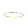Zancan Bracciale in Oro 18kt Gold uomo maglia UB061GB E DIAMANTI