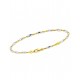Zancan Bracciale in Oro 18kt giallo e bianco uomo con pepite EB809GB