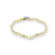 Spadarella Bracciale Spadino con pepite in argento e nodini giallo
