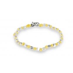 Spadarella Bracciale Spadino con pepite in argento e nodini giallo