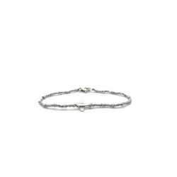 Spadarella Bracciale Spadino aereo con pepite in argento e ematite