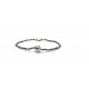 Spadarella Bracciale Spadino mondo con pepite in argento e ematite