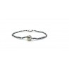 Spadarella Bracciale Spadino mondo con pepite in argento e ematite