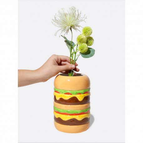 DOIY vaso decorativo Hamburger panino ceramica