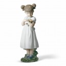 Lladrò FIORI PER LA MAMMA Flowers for Mommy Girl Figurine