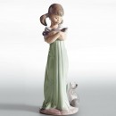 Lladrò RAGAZZA CON GATTINI Don't Forget Me Girl Figurine