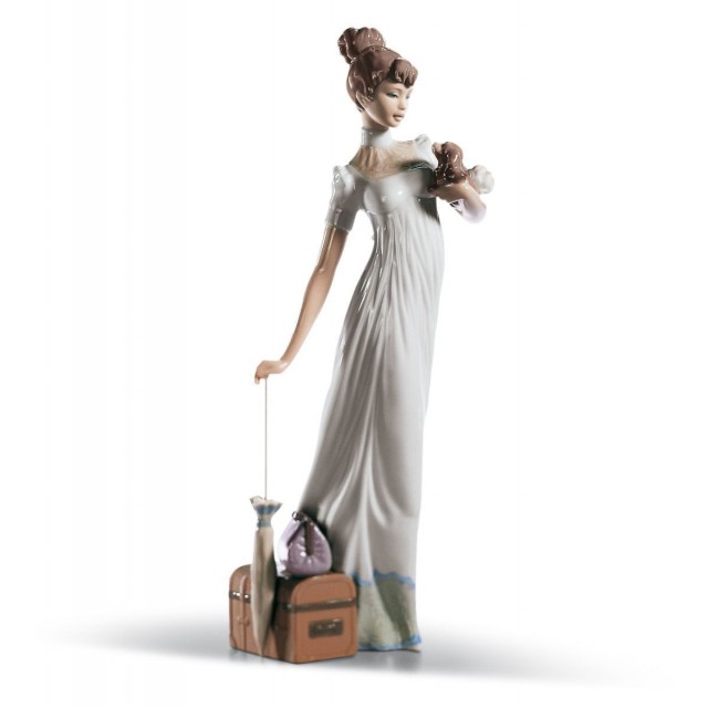 Lladrò ALTA' SOCIETA' Traveling Companions Woman Figurine