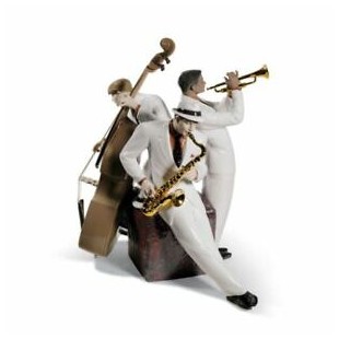 LLADRO' TRIO JAZZ jazz trio figurine LIMITED EDITION