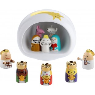 Alessi SET PRESEPE natale AMGI10SET Bianco