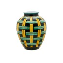 Richard Ginori Vaso ad orcino Gio Ponti Stuoia 1923 ARTE DI GIO PONTI h cm 29