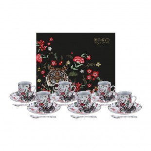 Tokyo Design Studio Magical Tiger Espresso Set caffè 18pz Tigre