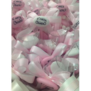 Bomboniera Provetta PVC confetti Comunione compleanno