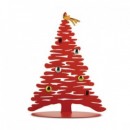 Alessi Bark for Christmas BM06/30 R Albero in Acciaio colorato con resina epossidica con magneti in Porcellana