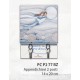 Cartapietra Appendichiavi Sogno Coppia sposi (2 posti 14 * 20cm) Azzurro Polvere