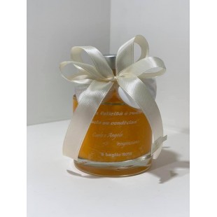 Bomboniera Bottiglia Liquore 20cl Tonda completa di confezione confetti personalizzabile matrimonio comunione laurea