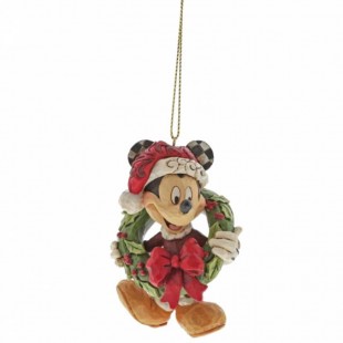 Jim Shore DISNEY Mickey Mouse Ornament Addobbo albero di Natale