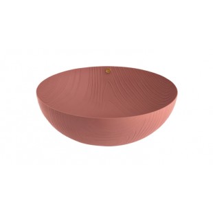 Alessi Coppa Vaneer PU06 acciaio con decoro in rilievo  BR