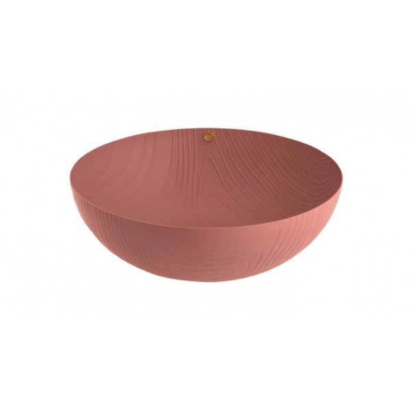 Alessi Coppa Vaneer PU06 acciaio con decoro in rilievo  BR