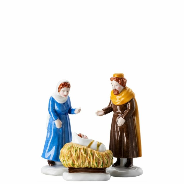 Hutschenreuther Figure di Natale 2020 Set Maria e Giuseppe con bambino in porcellana