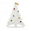 Alessi Bark for Christmas BM06/30 W Albero in Acciaio colorato con resina epossidica con magneti in Porcellana BIANCO