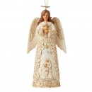Jim Shore Heartwood Creek Silver and Gold Angel ornament