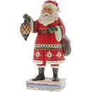 Jim Shore Heartwood Creek Santa with Lanter Figurine Babbo Natale