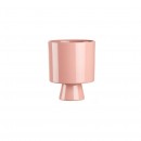 L'Oca Nera 1O180 Vaso - Cache-pot in Porcellana Ø20x25h rosa