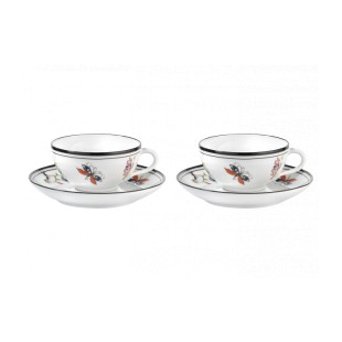 Ginori 1735 Arcadia Set due tazze tè con piattino