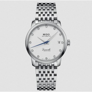 Mido Baroncelli Heritage Lady Orologio donna Acciaio Inossidabile con lancetta dei secondi azzurrata