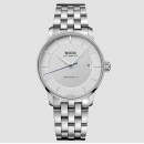 Mido Baroncelli Signature Gent Orologio uomo Acciaio Inossidabile con lancetta dei secondi azzurrata