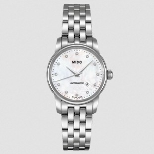 Mido Baroncelli Heritage Lady Orologio donna Acciaio Inossidabile diamanti e madre perla