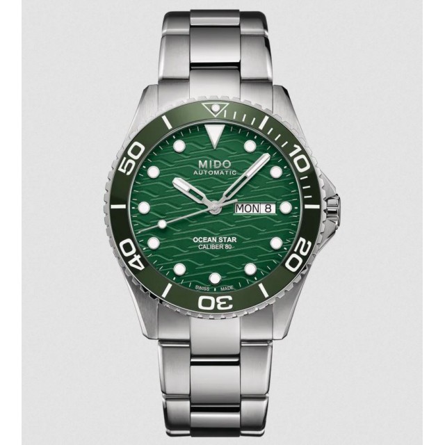 Mido Ocean Star 200C Orologio uomo Acciaio Inossidabile Lunetta girevole + ceramica